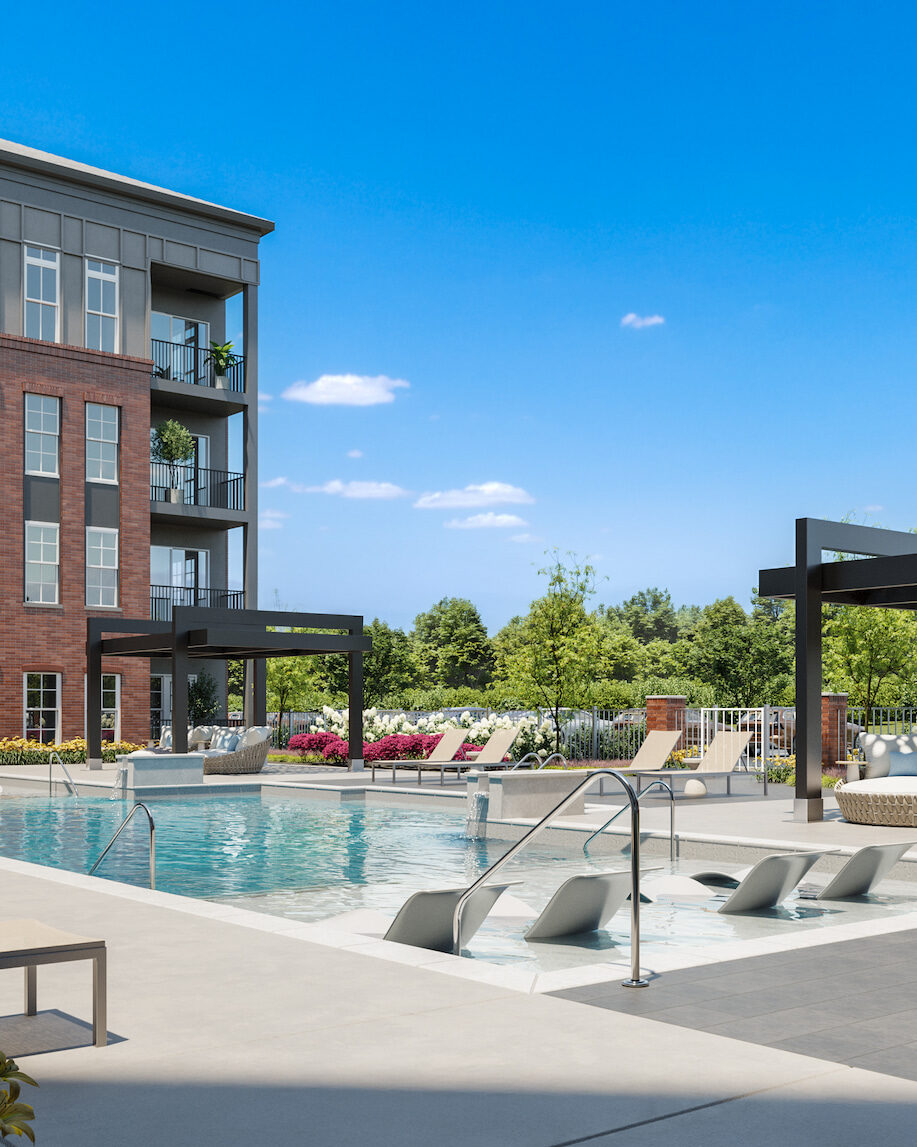 Heated, saltwater pool